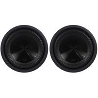 (2) Alpine SWT-10S2 10" Single 2-Ohm Shallow Mount Car/Truck Subwoofers Totaling 2000 Watt Peak/700 Watt RMS with a Kevlar Reinforced Pulp Cone