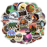 Cool Stickers for Laptop Go Outdoor Sports Stickers Car Motorcycle Bicycle Luggage Helmet Graffiti Patches Skateboard Stickers (Outdoor Theme)