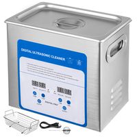 Mophorn 3.2L Professional Ultrasonic Cleaner 320W 304 and 316 StainlessSteel Digital Lab Ultrasonic Cleaner with Heater Timer for Jewelry Watch Glasses Circuit Board Dentures Small Parts