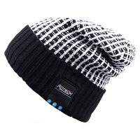 Mydeal Wireless Bluetooth Beanie Hat Cap Dual Knit for Men Women with Stereo Headphones Headsets Earphones Speakers Hands-Free Phone Call for Gym Skiing Running Skating Walking, Black