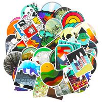 Nature Stickers for Water Bottles 50pcs Outdoor Kids Laptop Scrapbooking Skateboard Luggage Motorcycle Bumper Waterproof