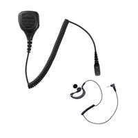 Maxtop APM250ARP03-H5 Heavy Duty Shoulder Speaker Microphone for Hytera with G-Shape Receiving Only Earpiece