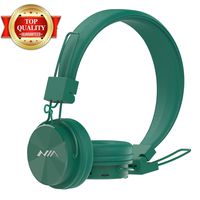GranVela Upgraded Wireless Bluetooth 4.2 Headphones X3 Retro Foldable On-Ear Stereo Headset with Microphone, FM Radio, Micro SD Card Player- Green