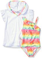 Freestyle Revolution Girls' Toddler 1Pc Unicorn DayZ Set with Terry Cover Up, Multi, 4T