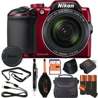 Nikon COOLPIX B500 16MP Point & Shoot Digital Camera (Retail Packaging) (Basic Kit, Red)