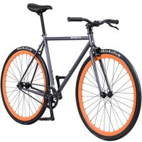 Pure Fix Original Fixed Gear Single Speed Bicycle, Papa Grey/Orange, 47cm/X-Small