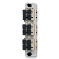 Fiber Optic Link - LGX Fiber Optic Adapter Plate - 12 Fibers, SC Multimode, Fits Standard LGX Foot Print, Zirconia Ceramic Inserts, Length - 5.13" by Width - 1.20"