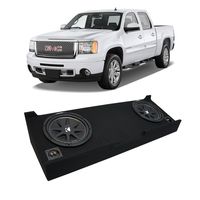 Compatible with 2007-2013 GMC Sierra Crew Cab Truck Kicker Comp C10 Dual 10" Sub Box Enclosure New - Final 2 Ohm