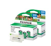 Fuji Superia X-TRA 3 Pack ISO 400 36 Exp. 35mm Film, Total 216 Exposures (2 Pack) + Quality Photo Ultra Soft Microfiber Cloth ...