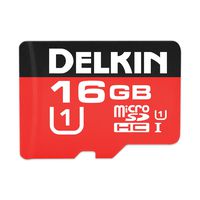 Delkin 16GB Microsdhc 500X UHS-I (U1) Memory Card (DDMSD50016GB)