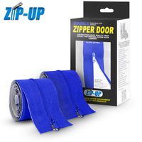 Zip-Up Products ZIP7.3BCL Peel & Stick Dust Containment Zip Barrier 7ft x 3in Zipper Door