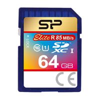 SP Silicon Power 64GB SDXC UHS-I Memory Card, Elite Series
