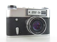 FED-5B USSR Soviet Union Russian 35 mm RF Leica Copy Film Camera Industar-61 Lens