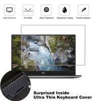 2 Pack Matte Anti-Glare Screen Protector for Dell XPS 15 9570 15.6" with Surprise Keyboard Skin, Help for Your Eyes Reduce Fatigue