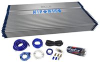 Hifonics BXX3000.1D 3000 Watt RMS Mono Car Amplifier Class D+Amp Kit+Capacitor