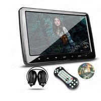 XTRONS 10.1 Inch HD Digital Screen Car Headrest DVD Player Ultra-Thin Detachable Touch Button with HDMI Port One IR Headphone Included