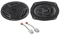 6x9" Rockville Front Factory Speaker Replacement Kit For 2006-08 Dodge Ram 1500