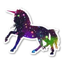Unicorn Magical Sticker Bright Galaxy Stickers - 2 Pack - Laptop Stickers - 2.5" Vinyl Decal - Laptop, Phone, Tablet Vinyl Decal Sticker (2 Pack) S81878