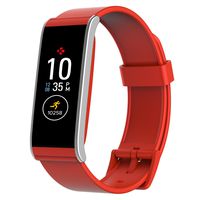 MyKronoz Zefit4 Fitness Activity Tracker with Color Touchscreen & smart notifications - Red/Silver