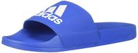 adidas Men's Adilette Shower Sandal, Blue/White, 17 Medium US