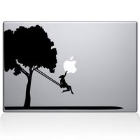 The Decal Guru 0163-MAC-11A-BLA Tree Vinyl Sticker, 11" MacBook Air, Black