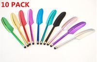 10 Pack Touch Screen Capacitive Stylus Pen Portable Colorful Universal Feather Shaped Stylus Pen for Kindle ipad iphone 6/6s 6Plus Samsung Galaxy Smartphone Tablet by SamGreatWorld