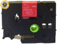 NEOUZA Colorful White Print Label Tape Compatible for Brother P-Touch TZ TZe Laminated 1/2" x 26.2' 12mm x 8m (White on Red TZe-435)