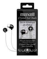 Maxell 190336 Crystal Ear Buds (Black)
