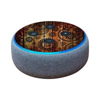 MightySkins Skin Compatible with Amazon Echo Dot (3rd Gen) - Wooden Floral | Protective, Durable, and Unique Vinyl Decal Wrap Cover | Easy to Apply, Remove, and Change Styles | Made in The USA