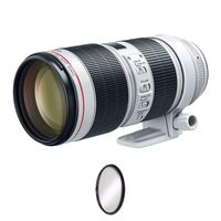 Canon EF 70-200mm f/2.8L is III USM Lens + UV Protective Filter Combo (International Model)