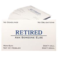 Out of Business Cards - Funny Retirement Gift for Men, Women, Coworkers, Employees, Boss, Friend, Colleague