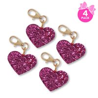 Personal Safety Alarm for Women - Self-Defense Personal Panic 115 Decibel Alarm Keychain for Women with LED Safety Light and Clip, Pink Glitter