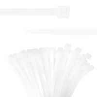 Beadnova Cable Ties Tie Wraps Zip Ties Heavy Duty for Indoor and Outdoor(6 Inch, White, 100pcs)