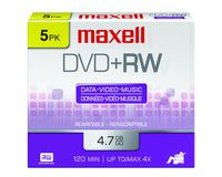 Maxell 634045 4.7Gb Dvd+Rw Disc Slim Jewel