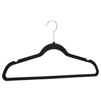 AmazonBasics Velvet Suit Hangers, 100-Pack, Black/Gold