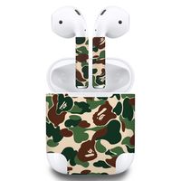 Premium Vinyl Skin Sticker Compatible with Apple Airpods (Camo)
