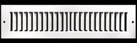 10" X 2" Toe Space Grille - HVAC Vent Cover [Outer Dimensions: 10.75 X 2.75] - White