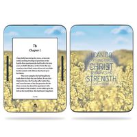 MightySkins Skin Compatible with Barnes & Noble Nook GlowLight 3 (2017) - Through Christ | Protective, Durable, and Unique Vinyl Decal wrap Cover | Easy to Apply, Remove | Made in The USA