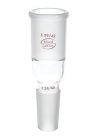 Wilmad-LabGlass LG-1200-120 Reducing/Enlarging Adapter, Standard Taper 29/42 Top Outer, Standard Taper 24/40 Bottom Inner