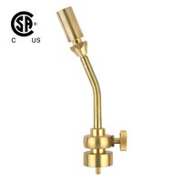BLUEFIRE Solid Brass Jumbo Pencil Flame Gas Welding Torch Head Nozzle, Upgraded Full Metal Version, Fuel by MAPP/MAP Pro/Propane, CSA Certified (Torch Only)