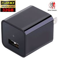 Wall USB Hidden Spy Camera - Concealed Indoor Nanny Camera with 32GB Memory - Motion Activated Video Surveillance by DuddyCam