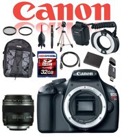 Canon Dental and Dermatology Kit EOS Rebel T6 18MP CMOS Digital SLR w/Canon EF-S 60mm f/2.8 Macro USM Lens, Canon MR-14EX II Macro Ring Lite, 32GB