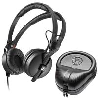 Sennheiser HD 25 PLUS On-ear closed back Monitor DJ Headphones + Slappa HardBody PRO Headphone Case