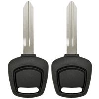 Keyless2Go New Uncut Replacement Transponder Ignition 4D60 Chip Car Key NI02T (2 Pack)