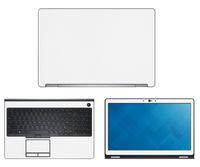 Decalrus - Protective Decal for Dell Latitude E5570 (15.6" Screen) Laptop White Carbon Fiber Skin Skins Decal case Cover wrap CFlatitudeE5570White