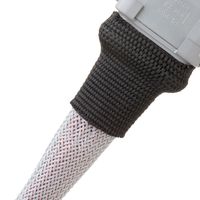 H2F1.18BK 2-1 Woven Fabric Heatshrink Tubing 1.18" Black 3 ft piece