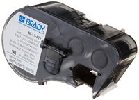 Brady Self-Laminating Vinyl Label Tape (M-11-427) - Black on White, Translucent Tape - Compatible with BMP41, BMP51, and BMP53 Label Makers - .75" Height, .5" Width
