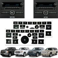 SunTrade 2PCS Radio Repair Kit Dash Replacement Stickers,for 2007-2013 GM Head Unit Radio Vehicles Decal Stickers