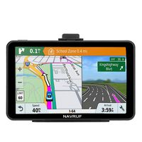 GPS Navigation for Car, NAVRUF 7 inch 8GB&256MB GPS Navigation System,Spoken Turn- to-Turn Traffic Alert Vehicle Car GPS Navigator,Lifetime Free Map Updates
