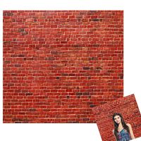 Kate 10x10ft Red Brick Wall Photography Backdrop Holiday Party Decoration Photo Background for Photography Kids Backdrops Props Wrinkles Free